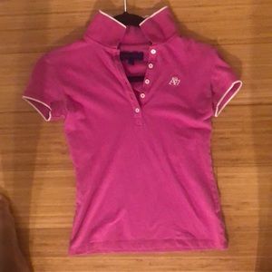 AÉROPOSTALE Pink Polo w/ Logo XS
